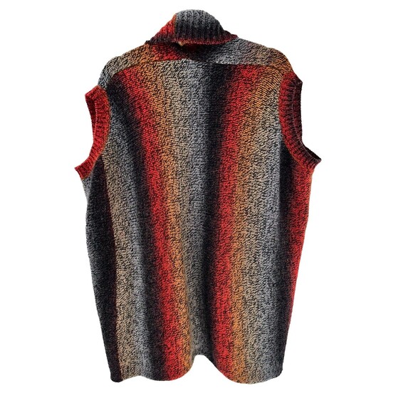 Women's Rebecca Elliot Waterfall Wool Blend Oversized Sweater Vest Size S/M - Picture 6 of 7